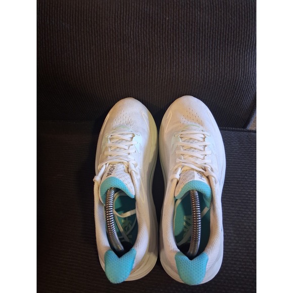 HOKA Clifton 10 - Women Hoka Clifton 10 White Teal Running Shoes Womens 9.5 1127896 WTCL Sneaker